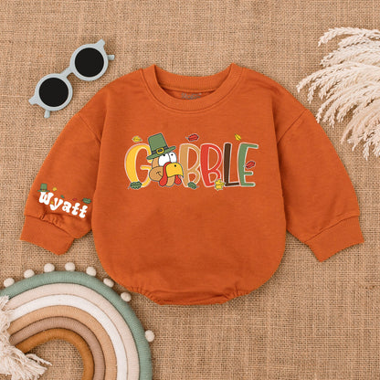 Pumpkin Baby Romper: First Thanksgiving Fall Bodysuit Gift