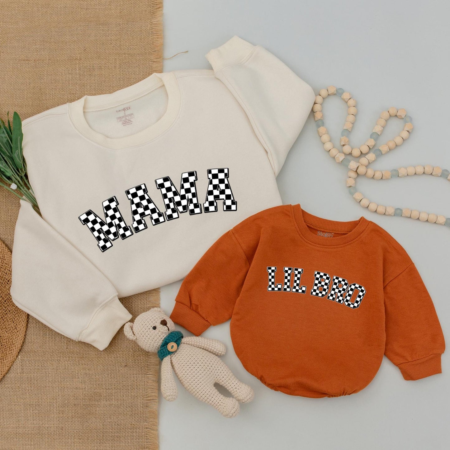 Matching Family Sweatshirts: Retro, Checkered, Mini & Holiday Styles