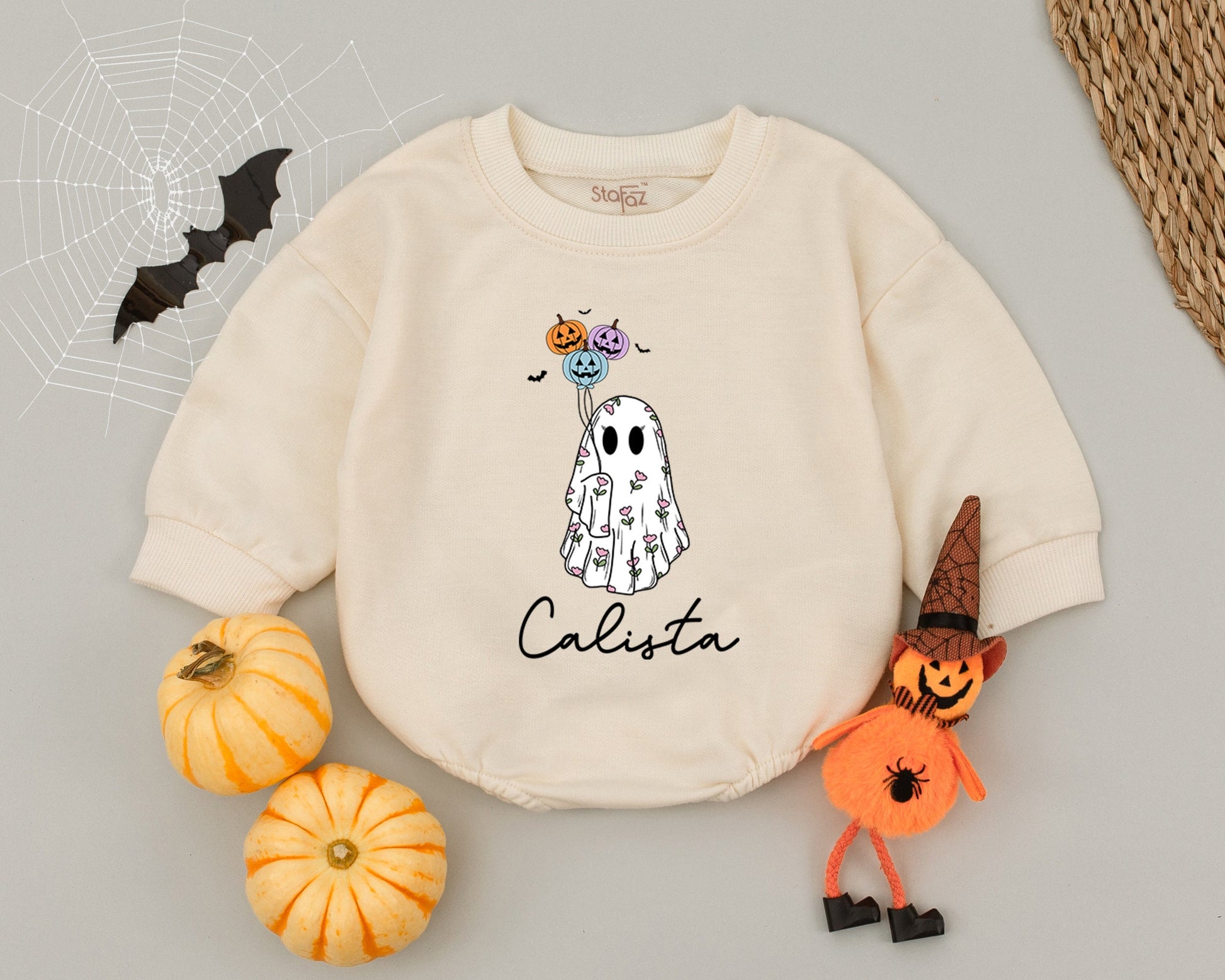 Ghostly Giggles Baby Romper: Cute Halloween Outfit for Little Ones