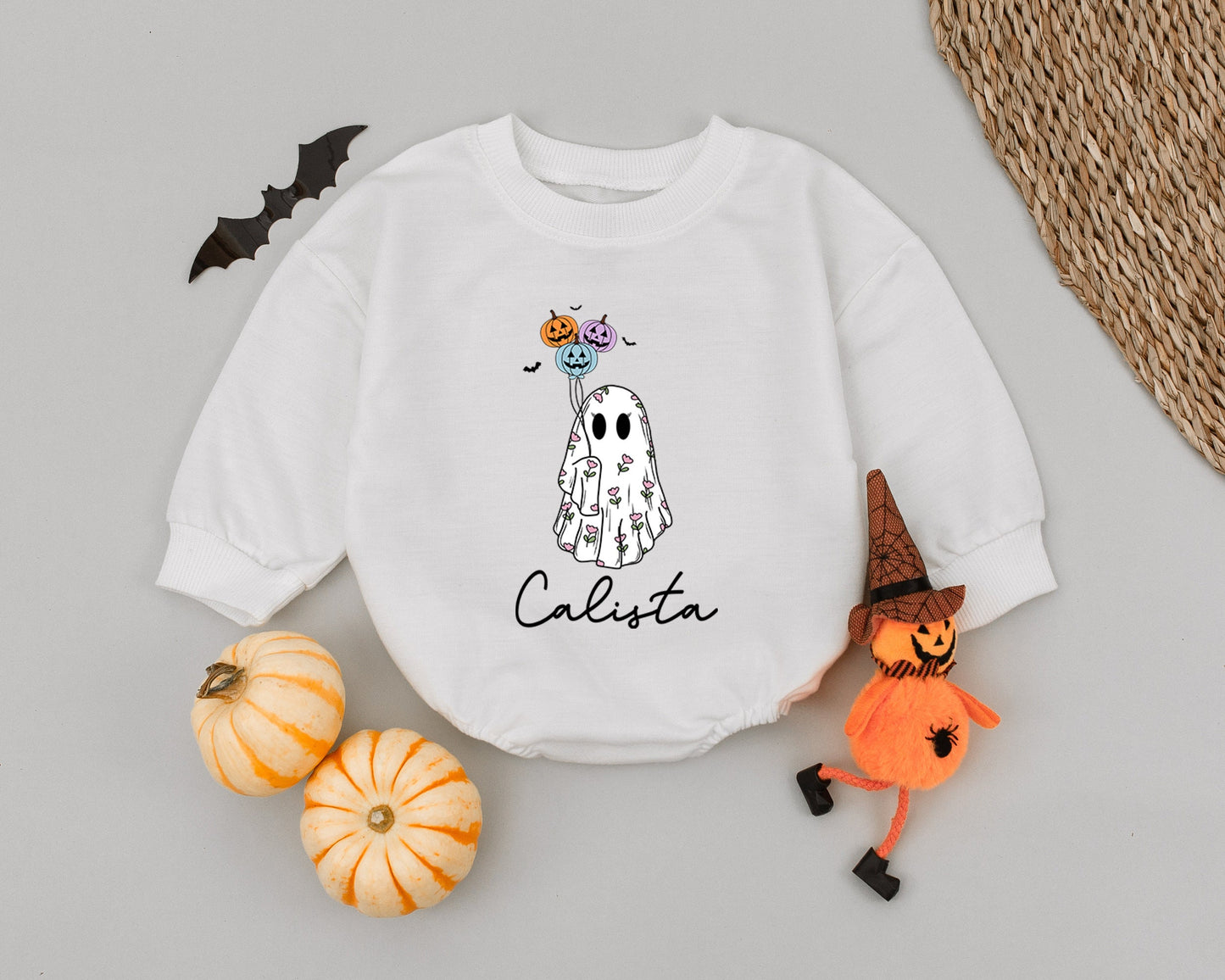 Ghostly Giggles Baby Romper: Cute Halloween Outfit for Little Ones