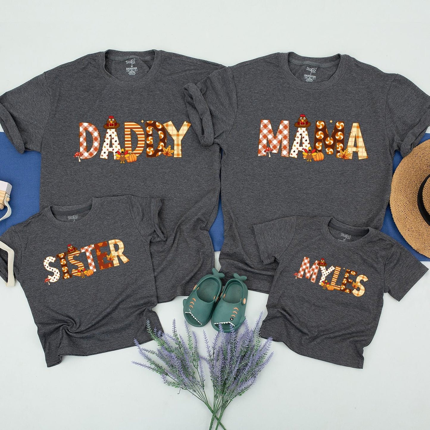 Matching Thanksgiving Family Shirts – Custom Fall & Turkey Designs  