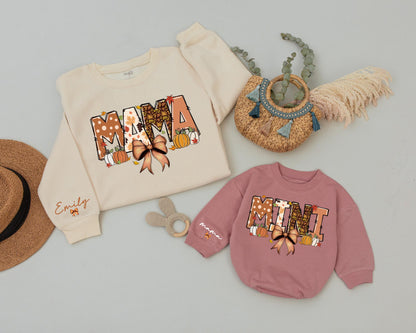 Retro Halloween Mama & Mini Sweaters: Matching Fall Family Outfits