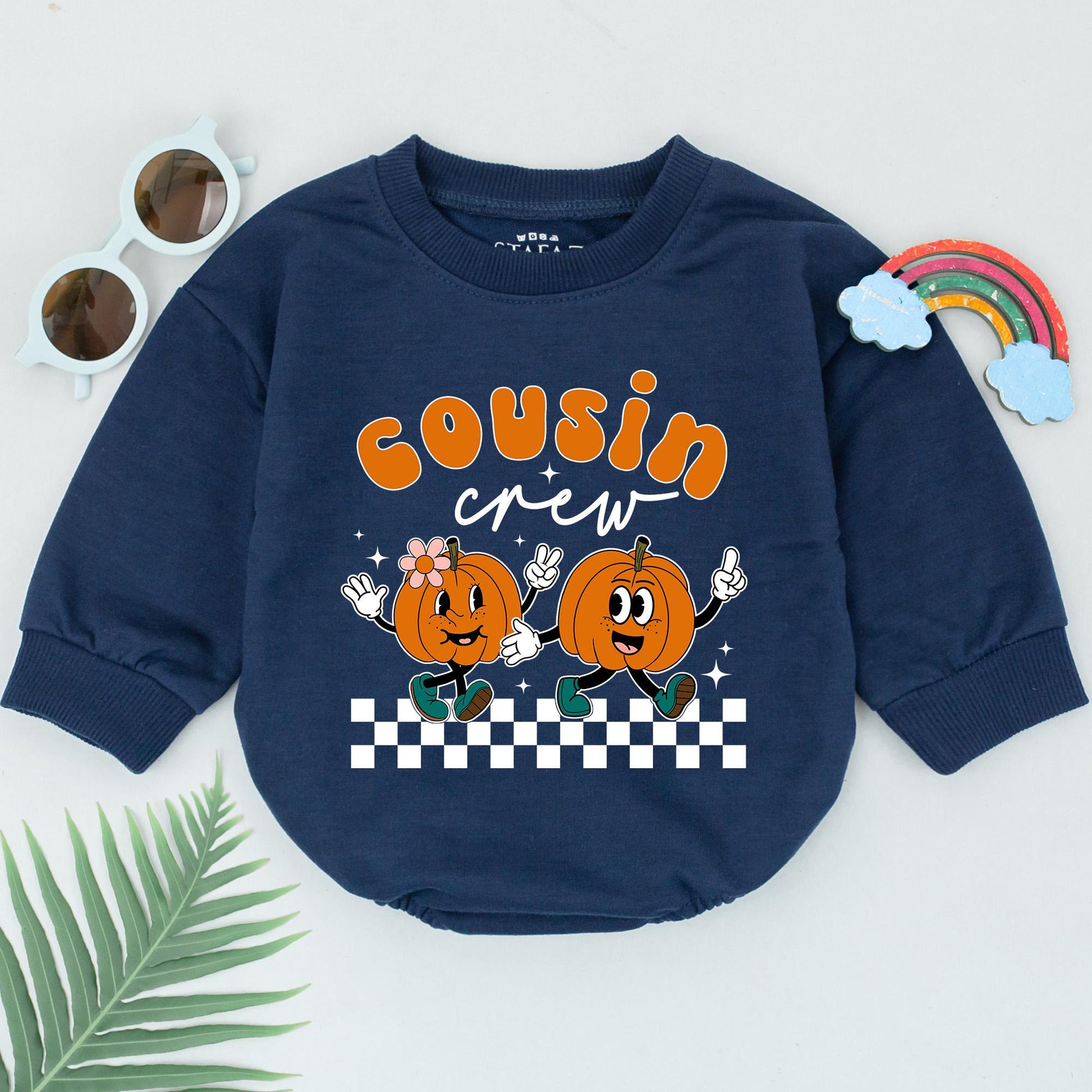 Custom Pumpkin Romper for Newborns – Fall & Thanksgiving Baby Gift