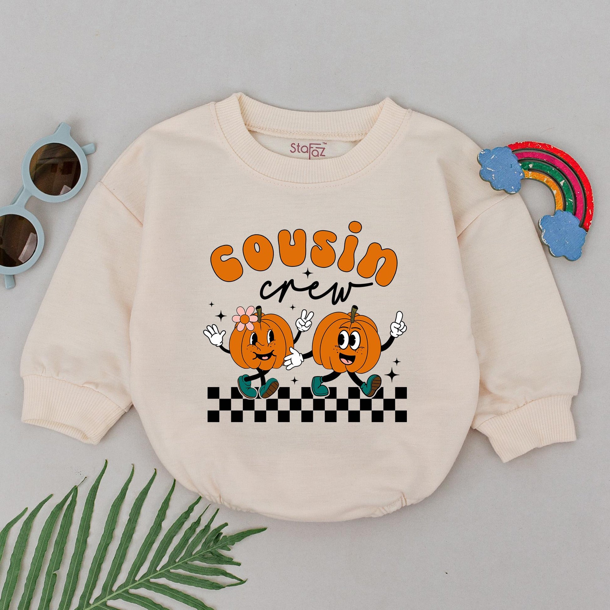 Custom Pumpkin Romper for Newborns – Fall & Thanksgiving Baby Gift