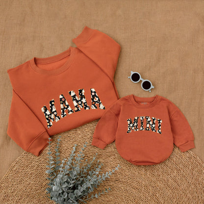 Matching Halloween Sweatshirt: Spooky Mama & Mini Outfits