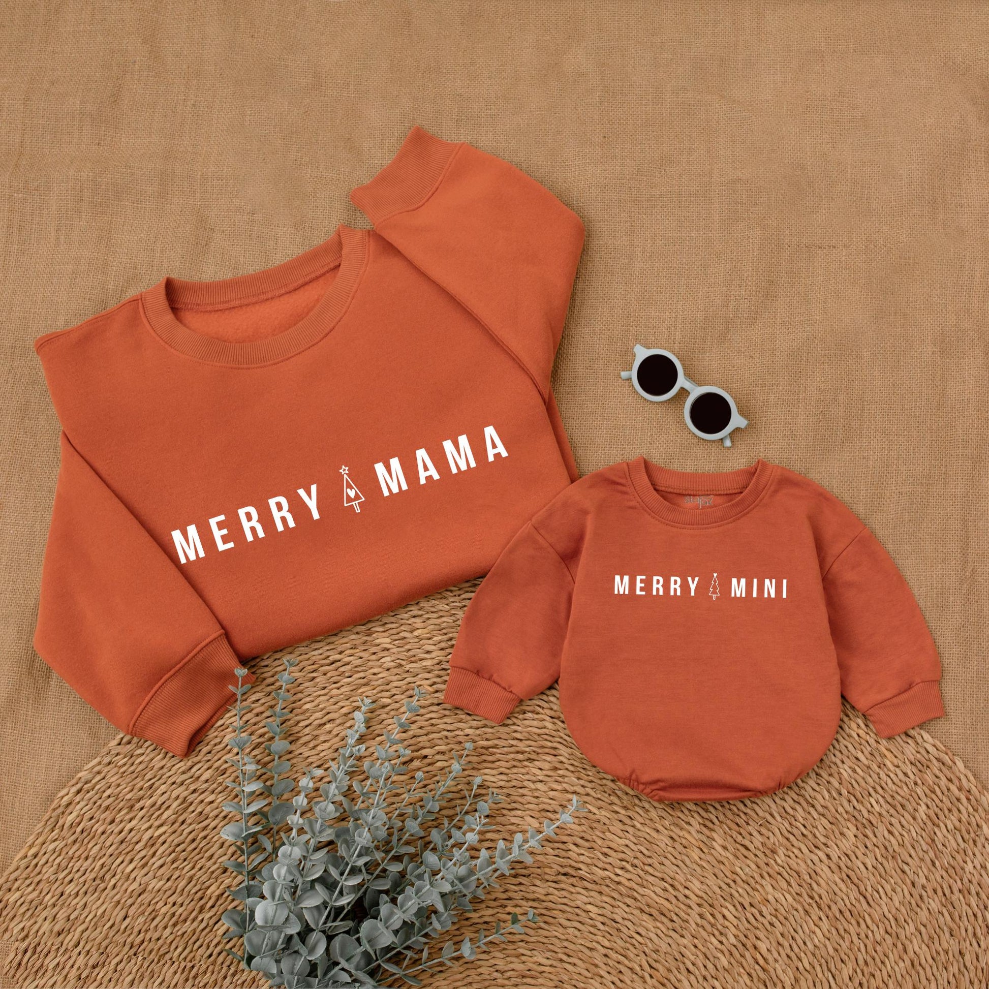 Matching Family Sweatshirts & Bubble Romper - My First Christmas Set