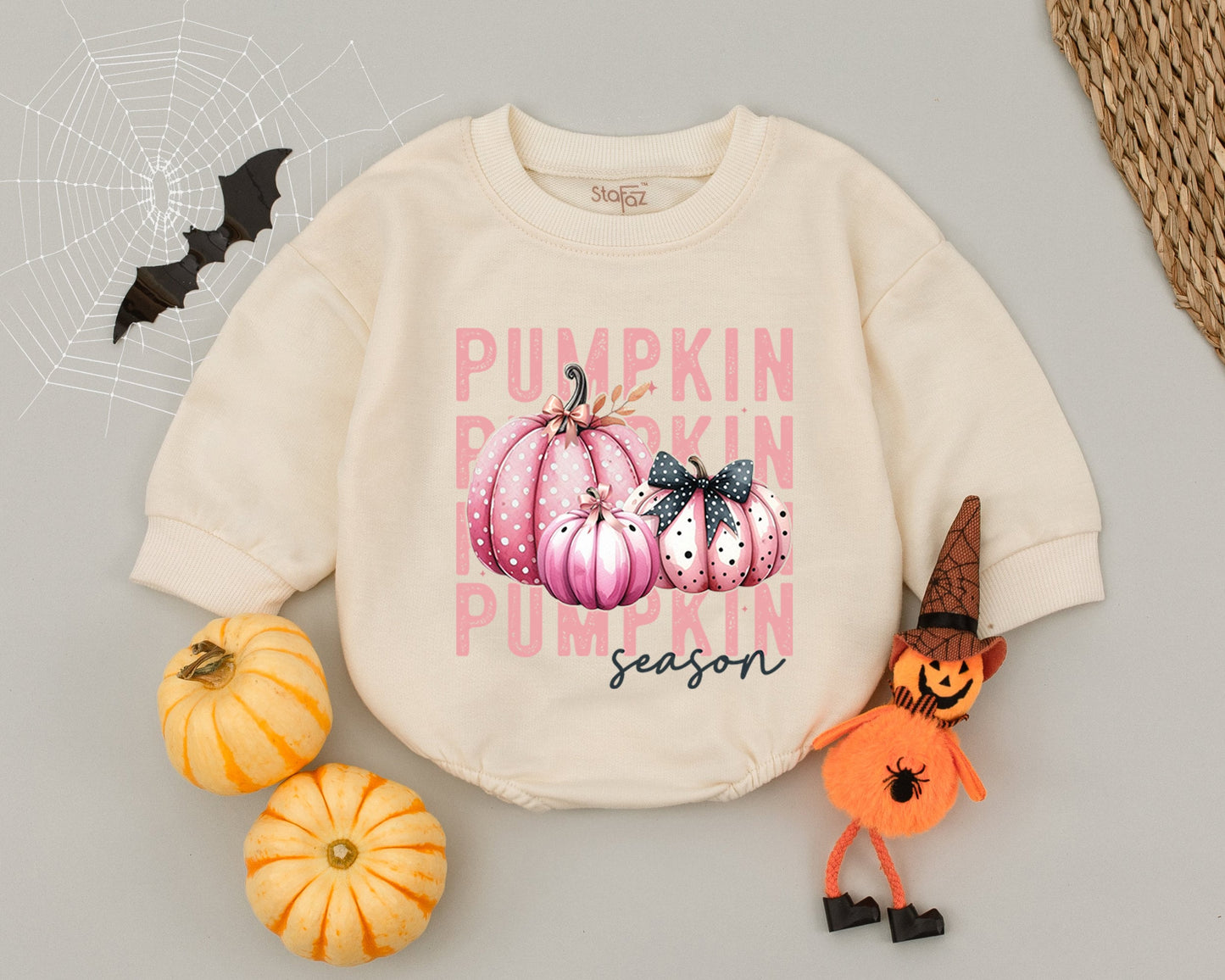 Adorable Fall Pumpkin Baby Romper - Newborn Autumn Clothes Gift