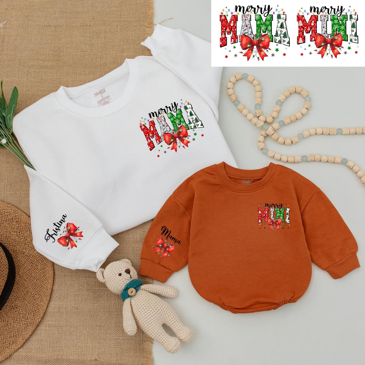 Matching Family Christmas Outfits: Mama & Me Sweater Set