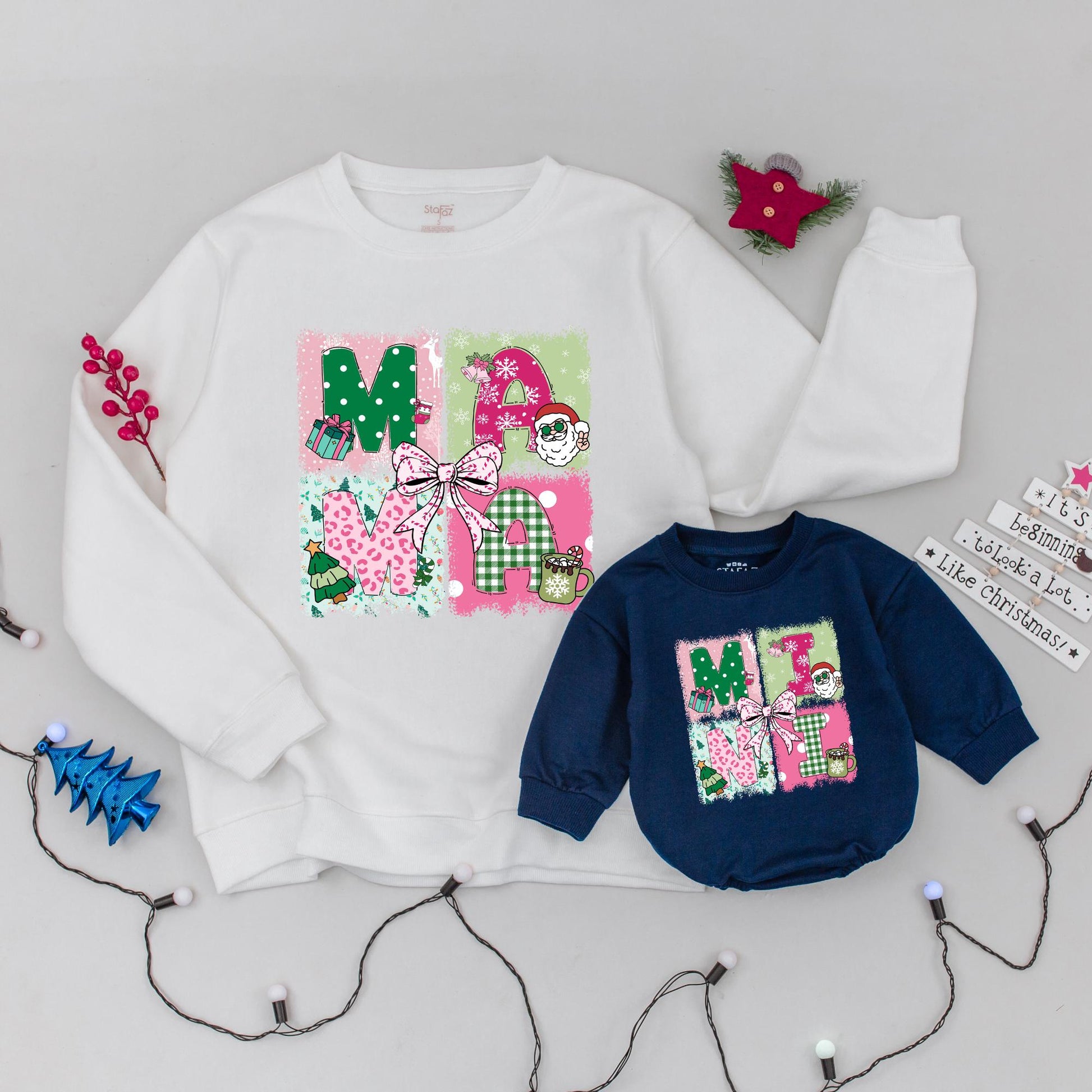 Matching Christmas Sweaters for Mama and Mini – Holiday Outfits