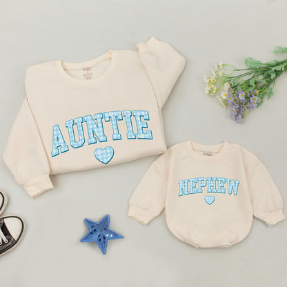 Matching Aunt and Nephew Sweatshirts: Custom Family Outfits Gift