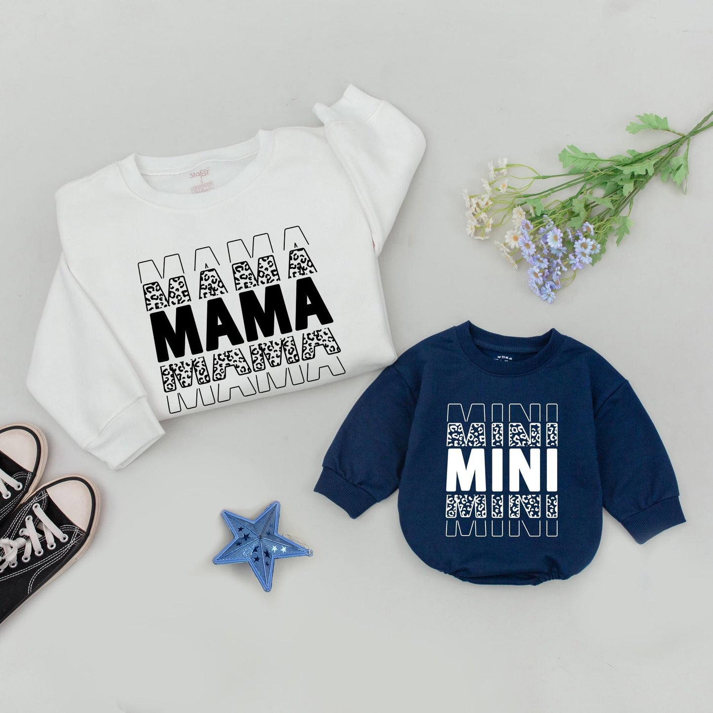 Mama and Mini Matching Sweatshirt Set | Family Outfits & Baby Gifts