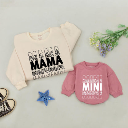 Mama and Mini Matching Sweatshirt Set | Family Outfits & Baby Gifts