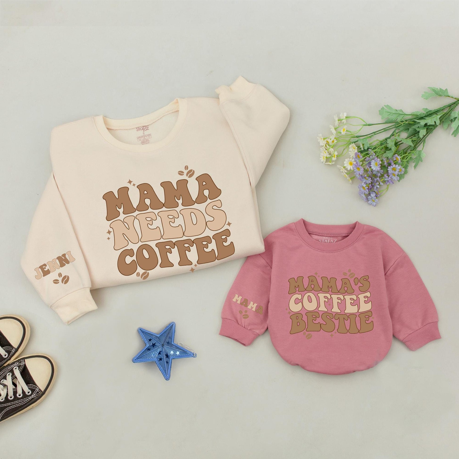 Mama and Mini Matching Sweatshirts, Family Outfits, Baby Shower Gift