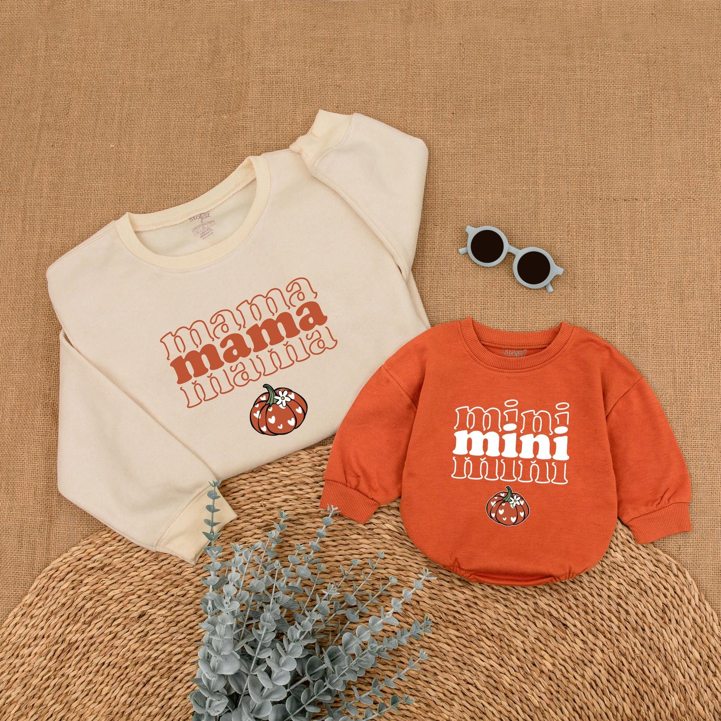 Matching Mama & Mini Pumpkin Sweaters - Cute Fall Family Outfit