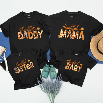 Matching Thanksgiving Shirts, Custom Fall Tees, Retro Family Outfit