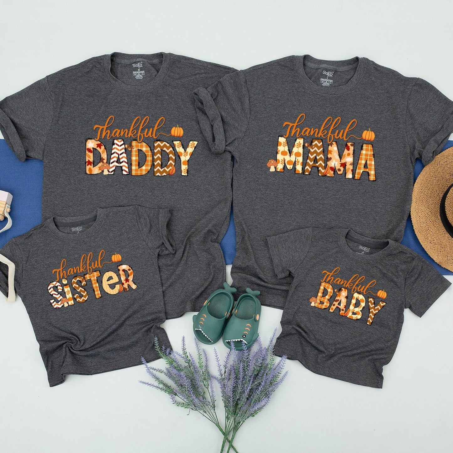 Matching Thanksgiving Shirts, Custom Fall Tees, Retro Family Outfit