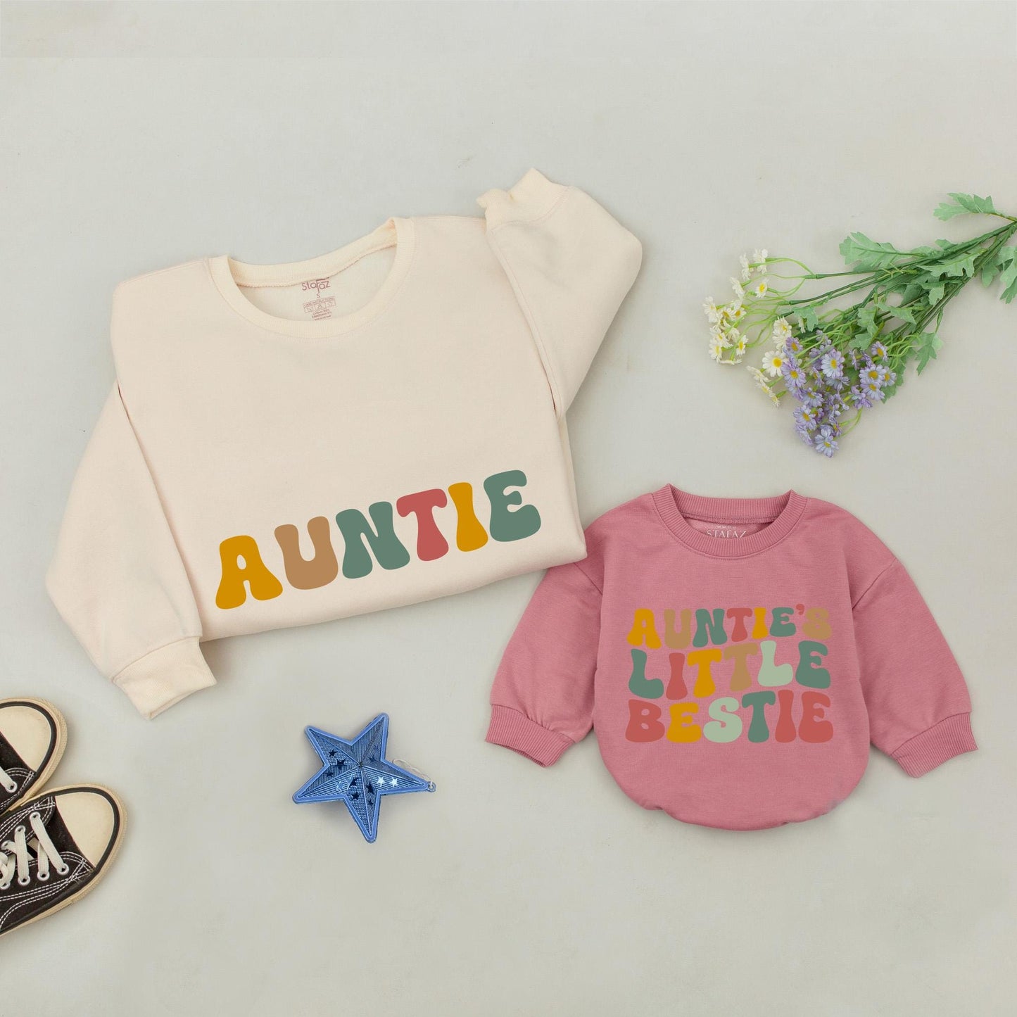 Auntie & Bestie Matching Sweatshirts: Unique Gifts for Family Bonding