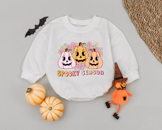 Halloween Baby Romper: Little Pumpkin Costume for Spooky Season