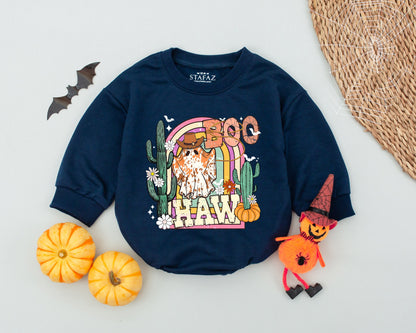Western Ghost Baby Romper - Cute Halloween Costume for Infants