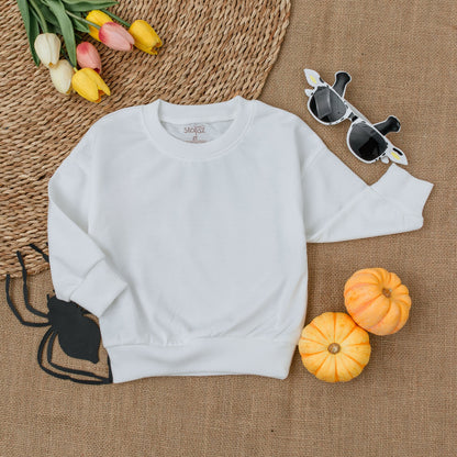 Toddler Thanksgiving Sweatshirt, Cute Fall Outfit Kid, Autumn Pumpkin Spice Clothes, 2T Label Inside Back Neck Minimalist Design, Baby Shower Gift 139