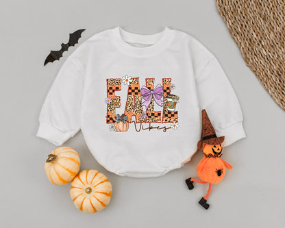 Pumpkin Spice Baby Romper - Cozy Fall Newborn & Toddler Outfit