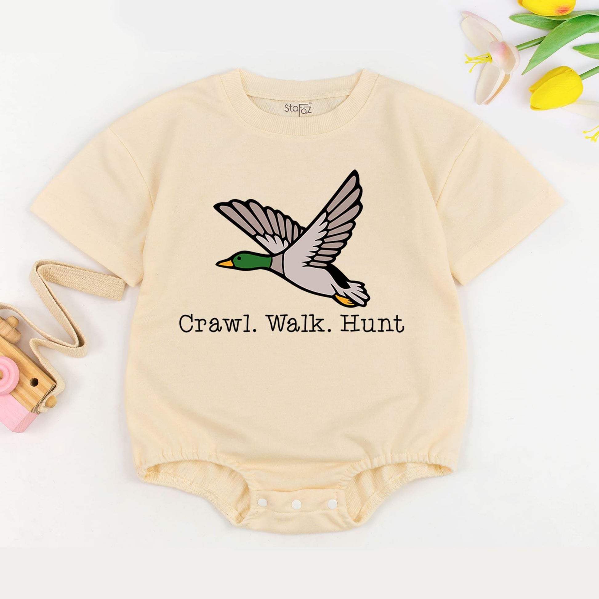 Little Hunter Baby Romper: Duck Hunting Theme for Newborn Gift