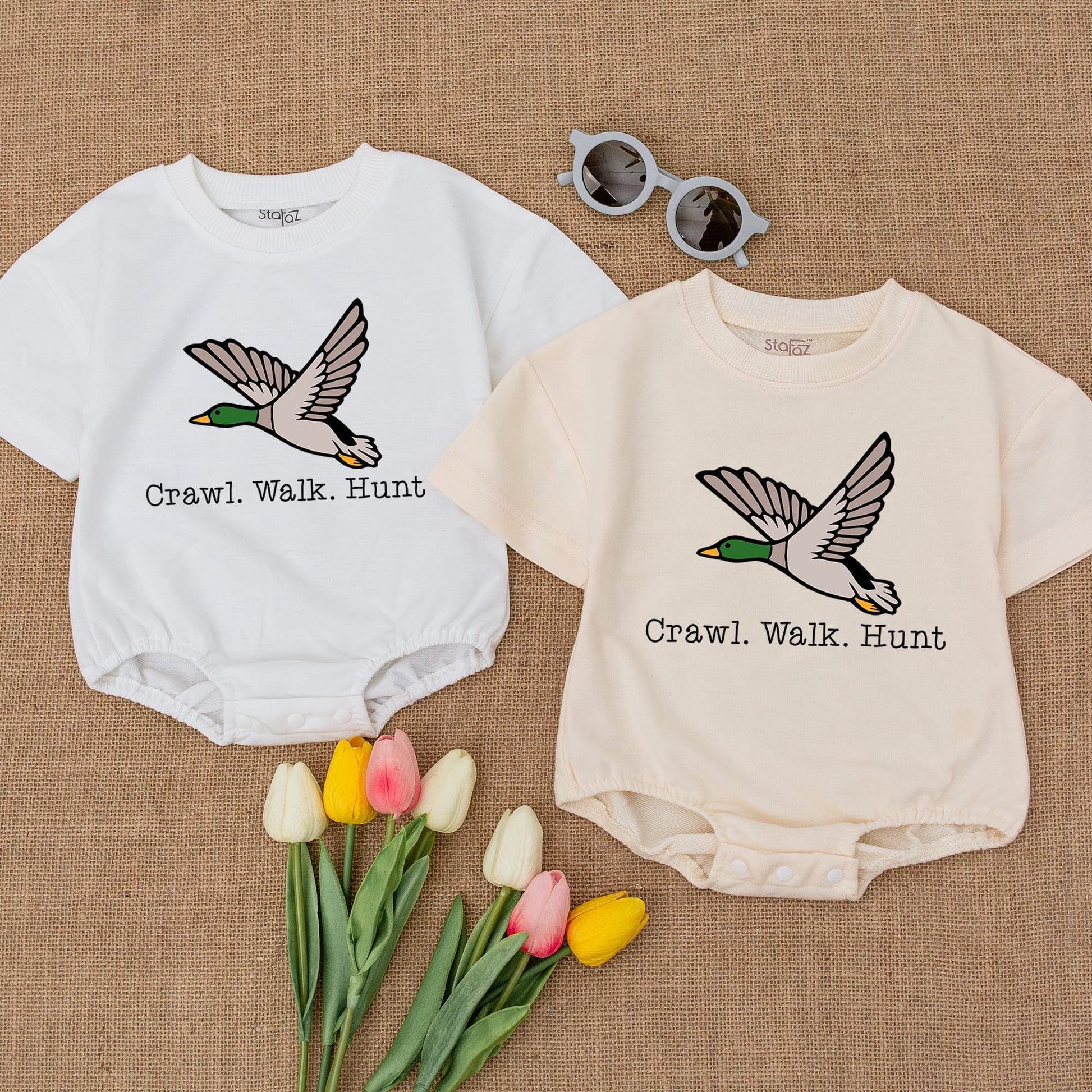 Little Hunter Baby Romper: Duck Hunting Theme for Newborn Gift