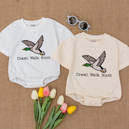 Little Hunter Baby Romper: Duck Hunting Theme for Newborn Gift