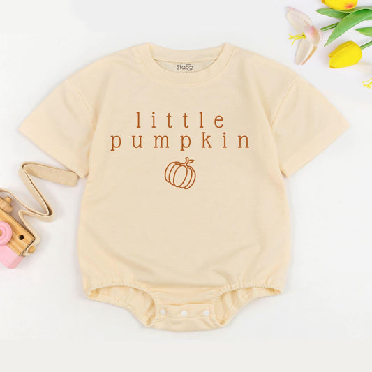 Adorable Pumpkin Autumn Baby Romper, Perfect for Fall Celebrations