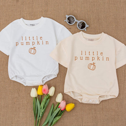 Adorable Pumpkin Autumn Baby Romper, Perfect for Fall Celebrations