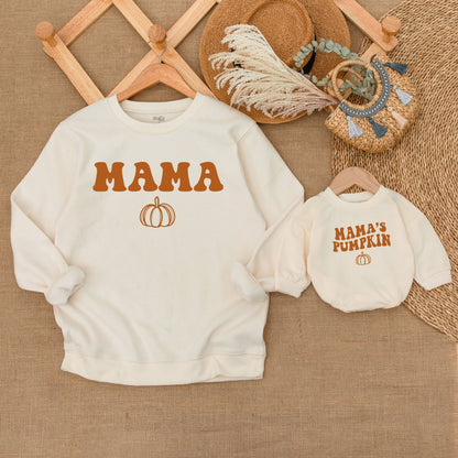 Matching Family Pumpkin Sweatshirts, Fall Mommy & Me Thanksgiving Set