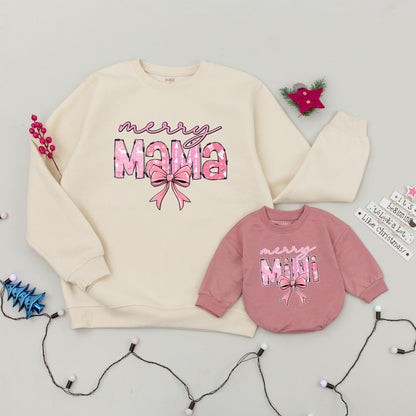 Festive Family Sweaters: Retro Xmas, Mom & Baby Matching Outfits