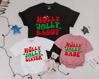 Festive Family Christmas Shirts: Personalized Retro Holiday Outfit