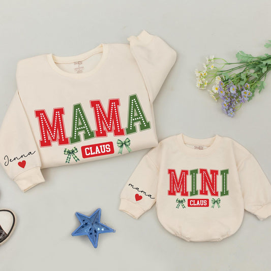 Mama & Mini Matching Christmas Sweaters, Family Holiday Outfits