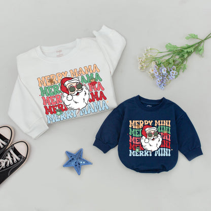 Matching Christmas Mommy & Me Sweatshirt Set – Cute Family Outfits