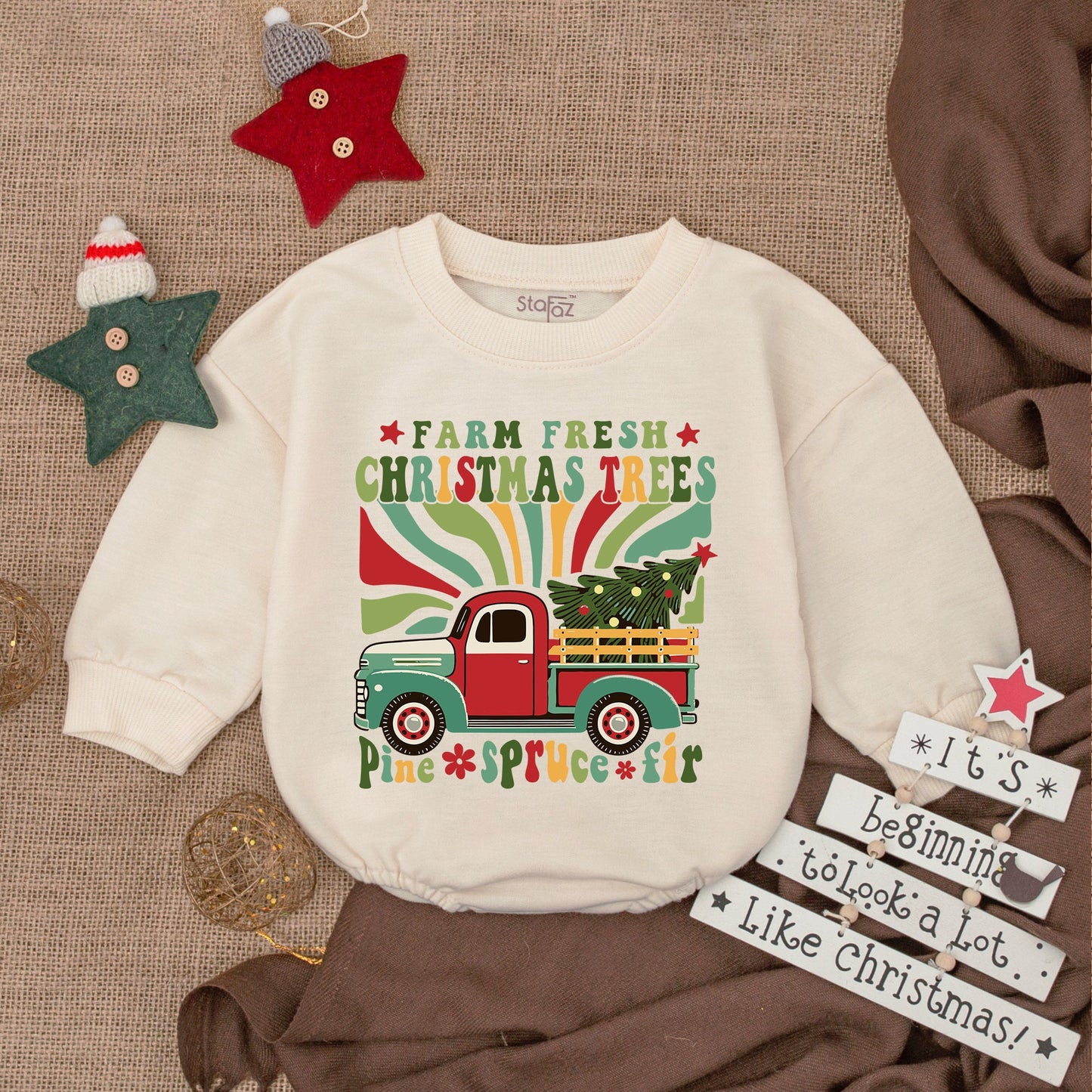 Baby’s 1st Christmas Romper: Cozy Holiday Bodysuit Gift Outfit  