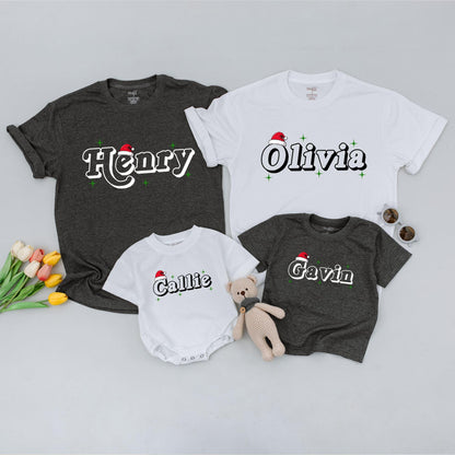 Festive Family Matching Tees: Custom Xmas Shirts for All  