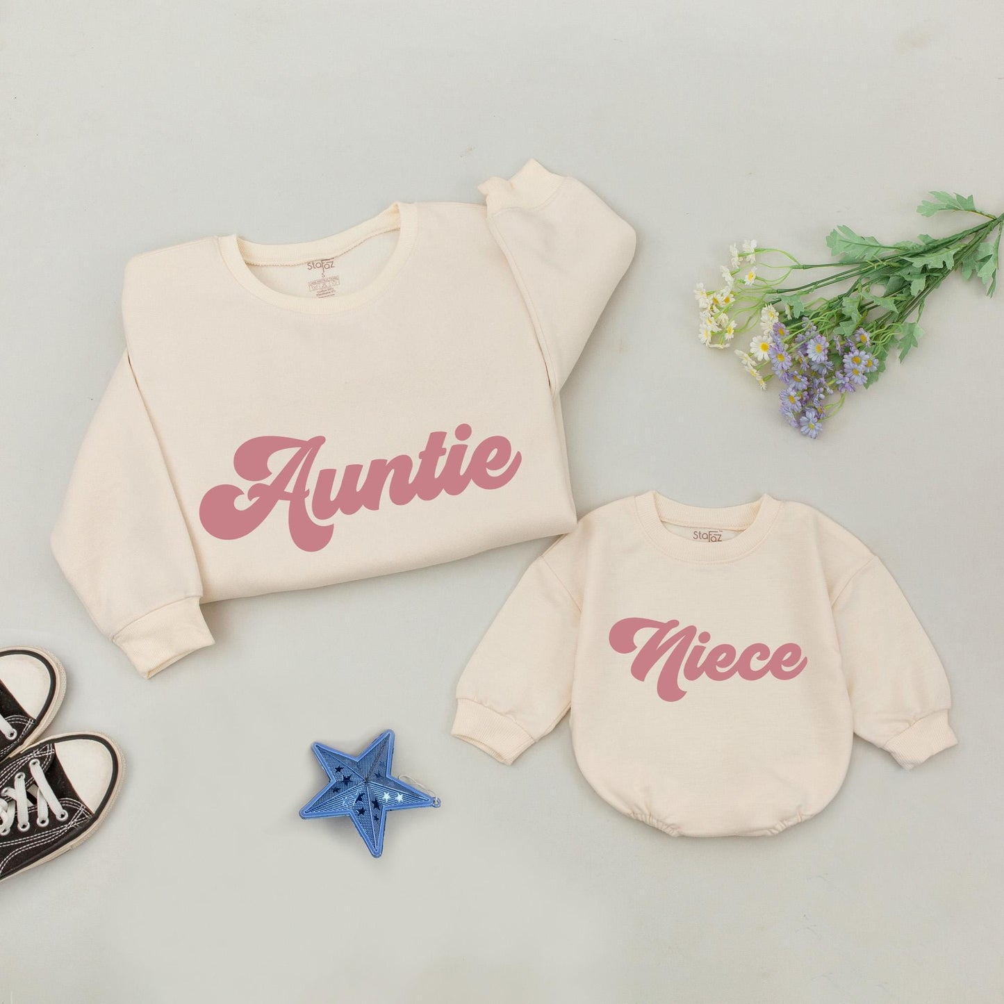 Aunt and Niece Matching Sweatshirts: Perfect Gift for Auntie's Bestie