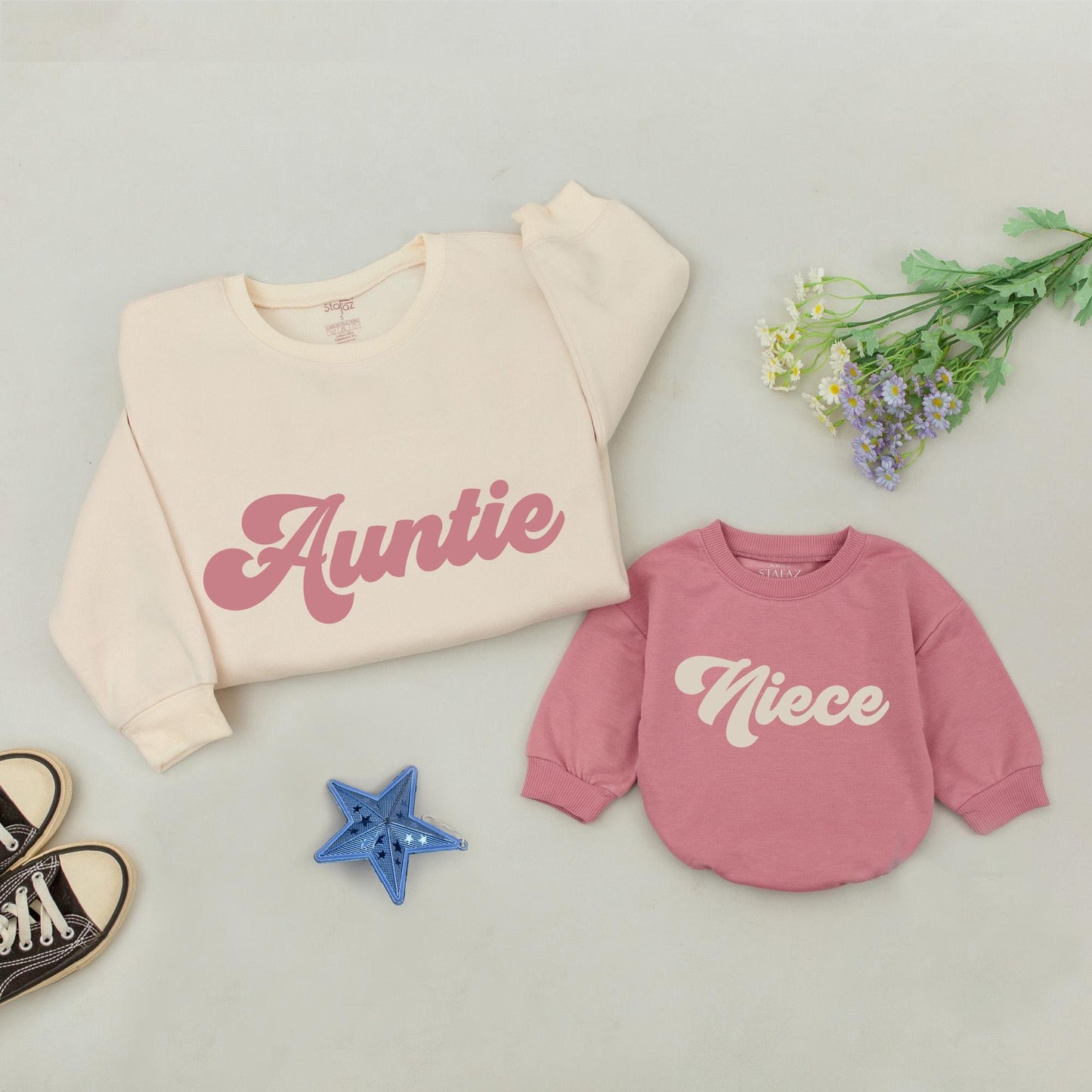 Aunt and Niece Matching Sweatshirts: Perfect Gift for Auntie's Bestie