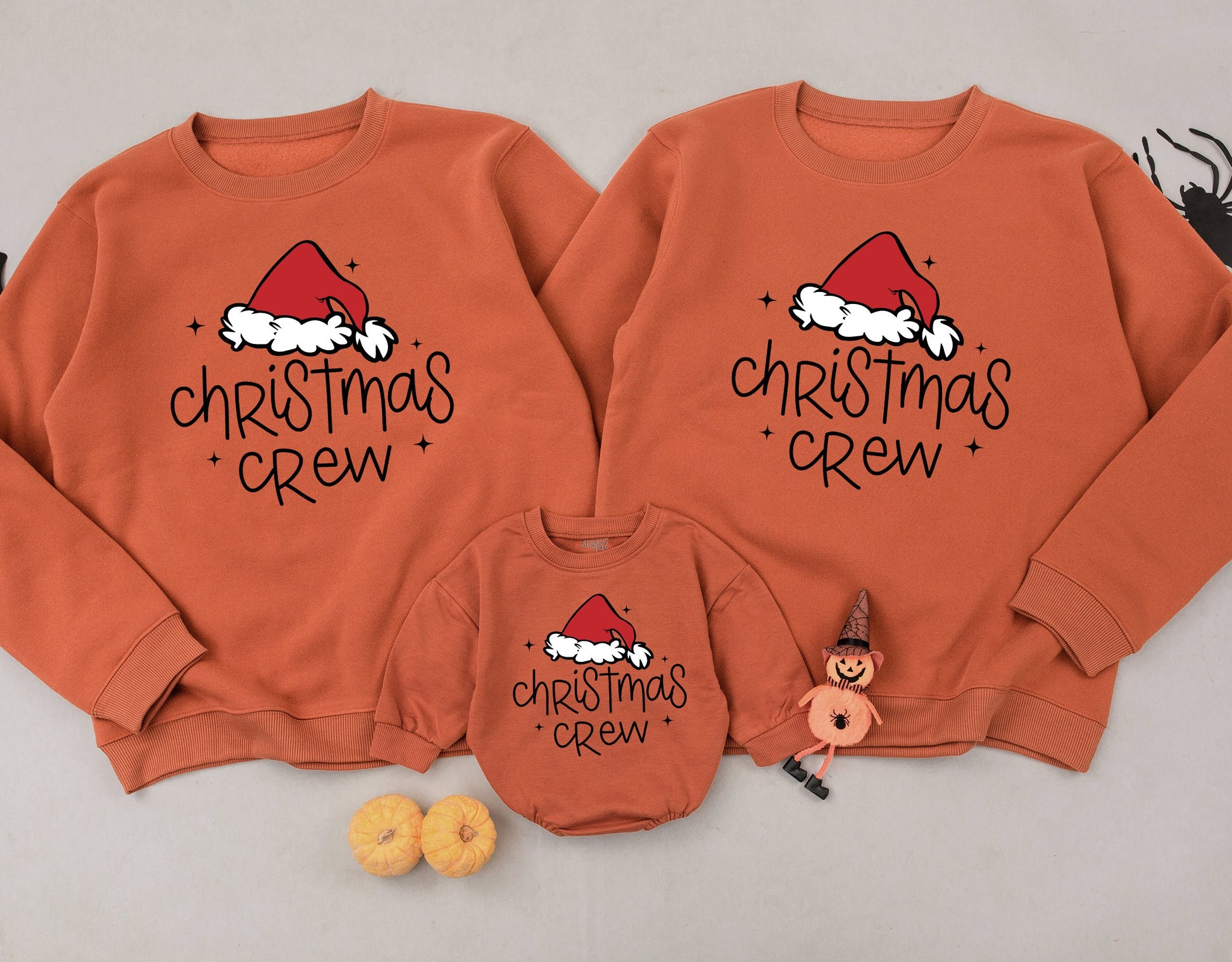 Matching Family Christmas Sweaters: Festive Santa Hat Outfits