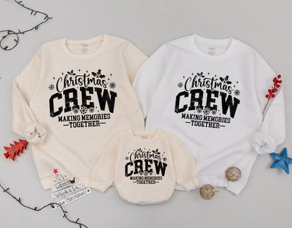 Matching Family Christmas Sweatshirts: Retro Mommy & Me Outfits