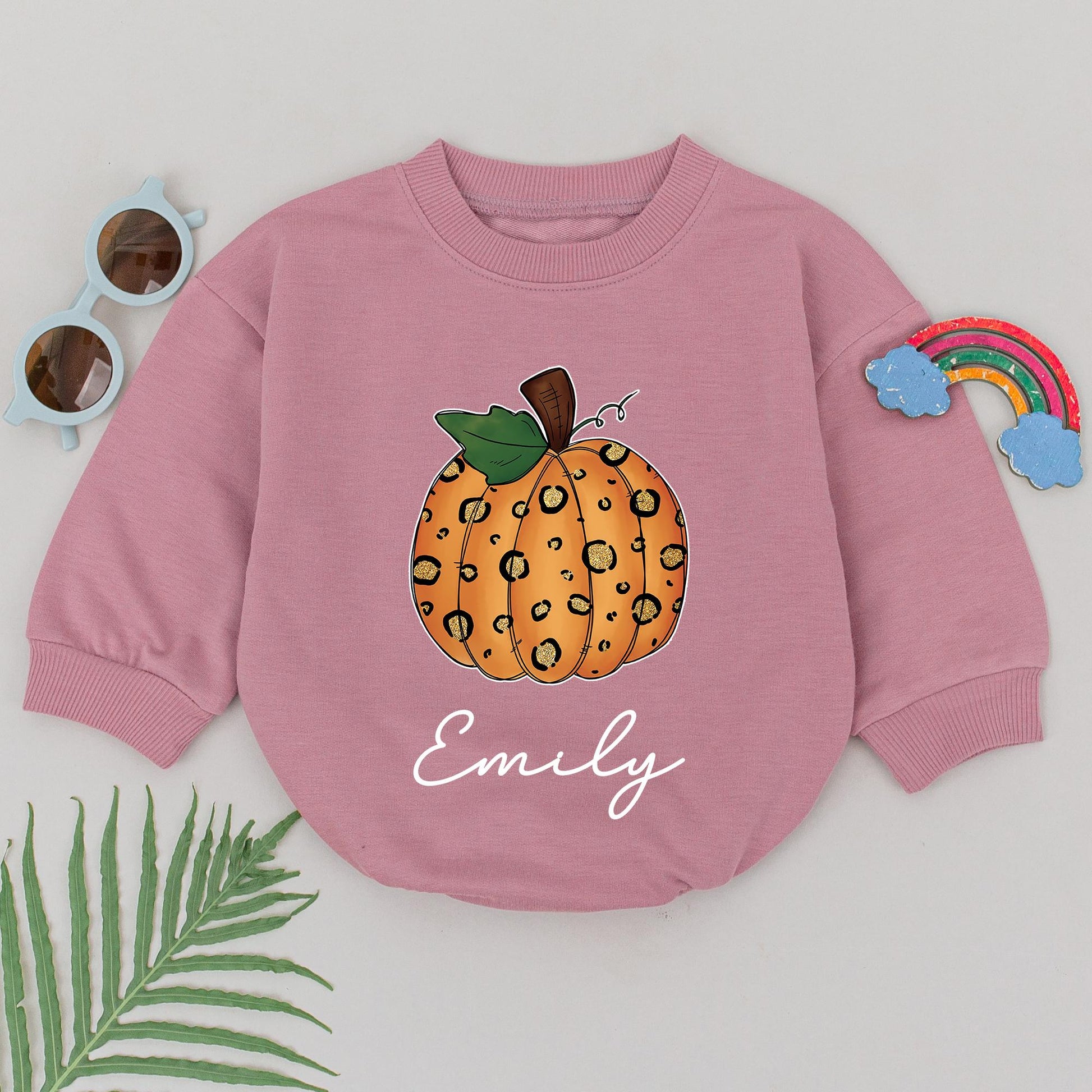 Custom Pumpkin Romper - Fall Thanksgiving Baby Outfit & Gift