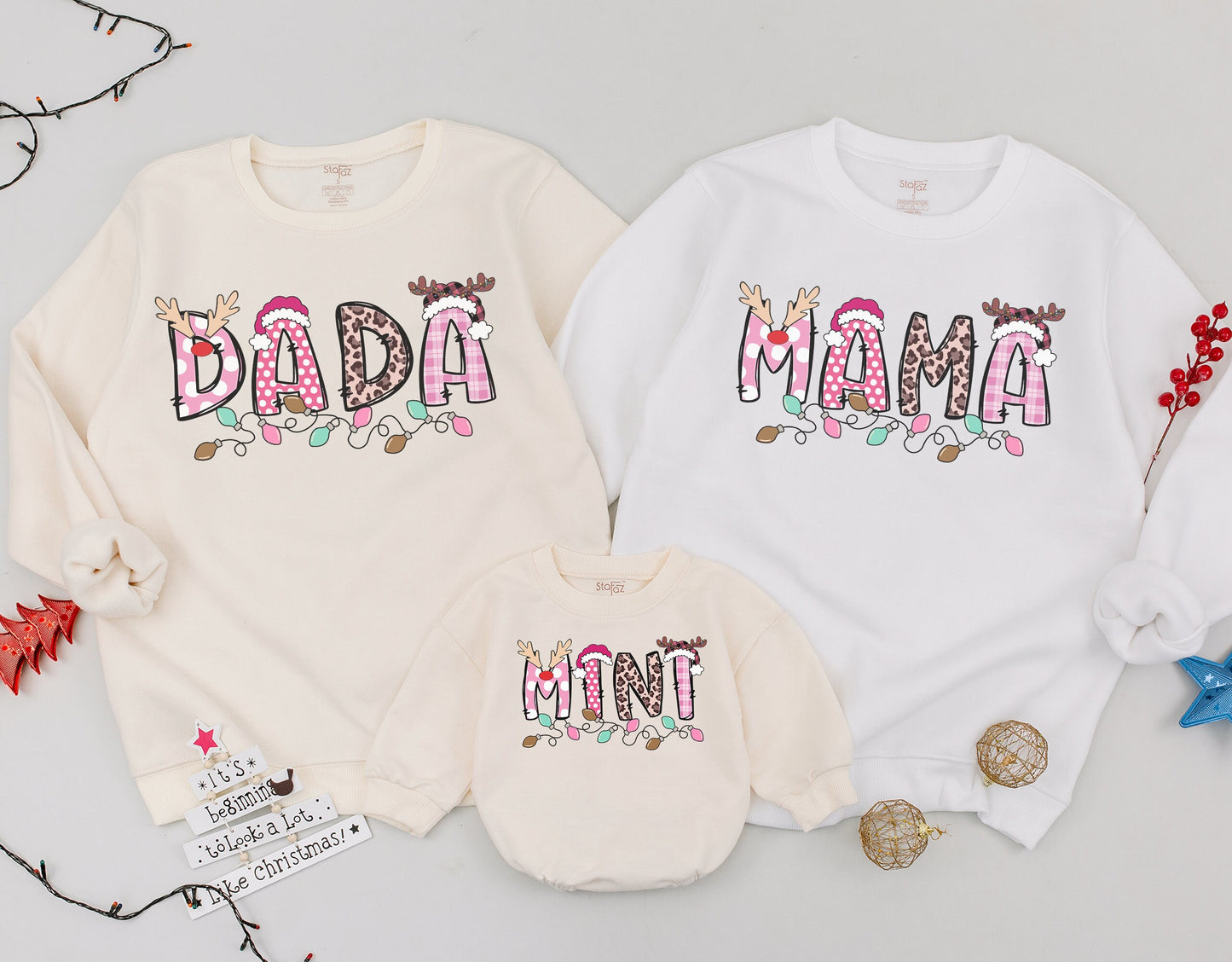 Matching Family Christmas Shirts: Personalized Cozy Holiday Outfits