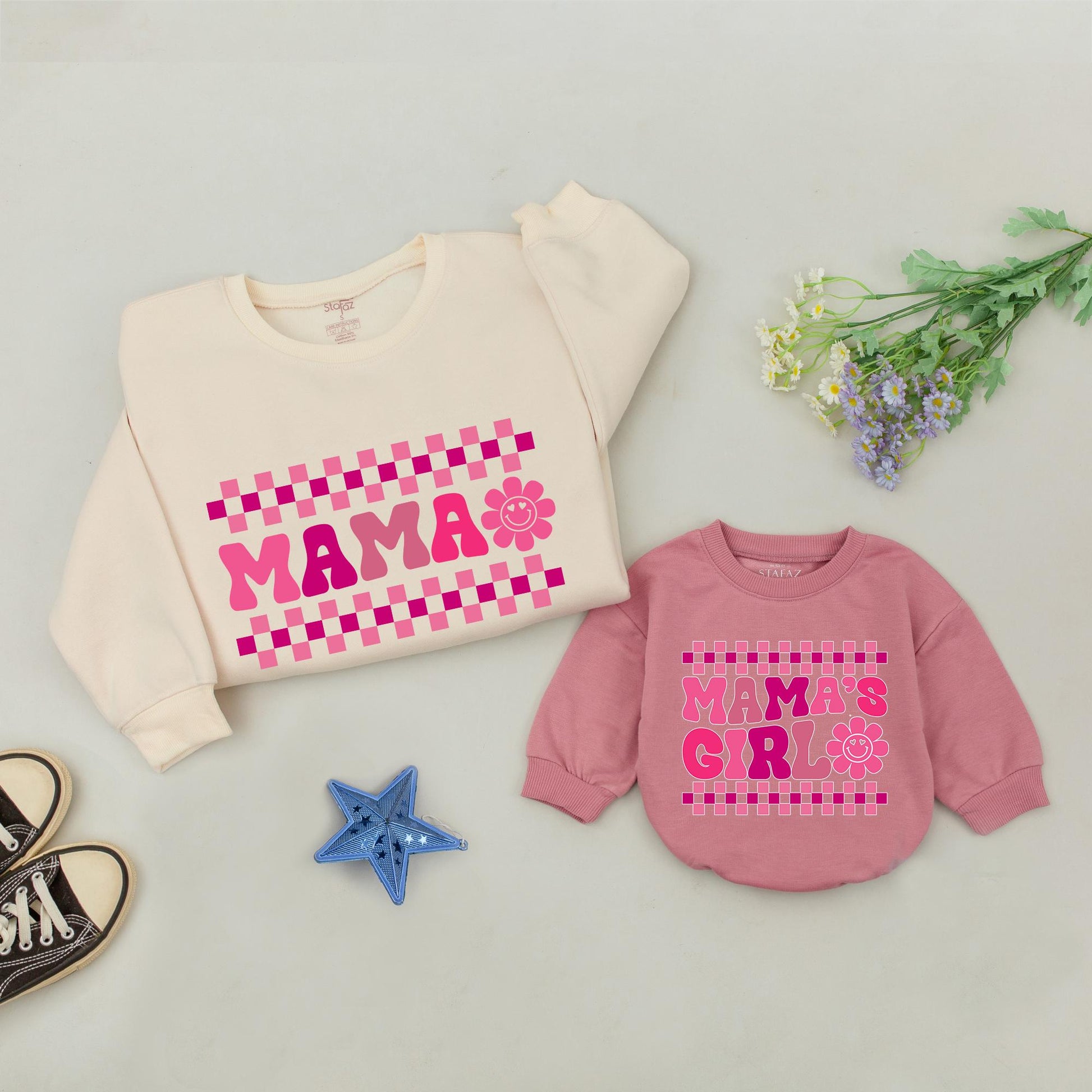 Mama & Mini Matching Sweatshirts - Mommy and Me Outfits, Family Shirts