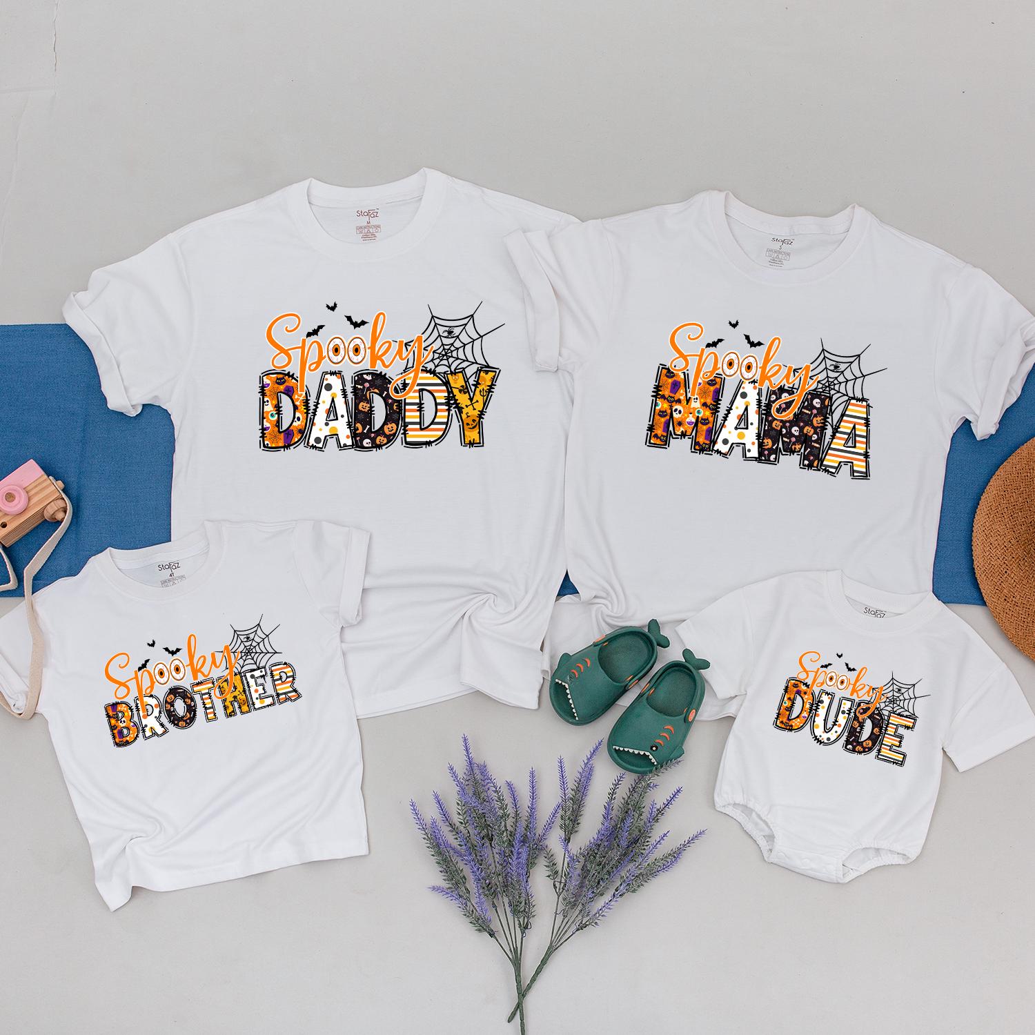 Spooky Family Halloween Tees: Mommy, Me, and Baby's 1st Birthday