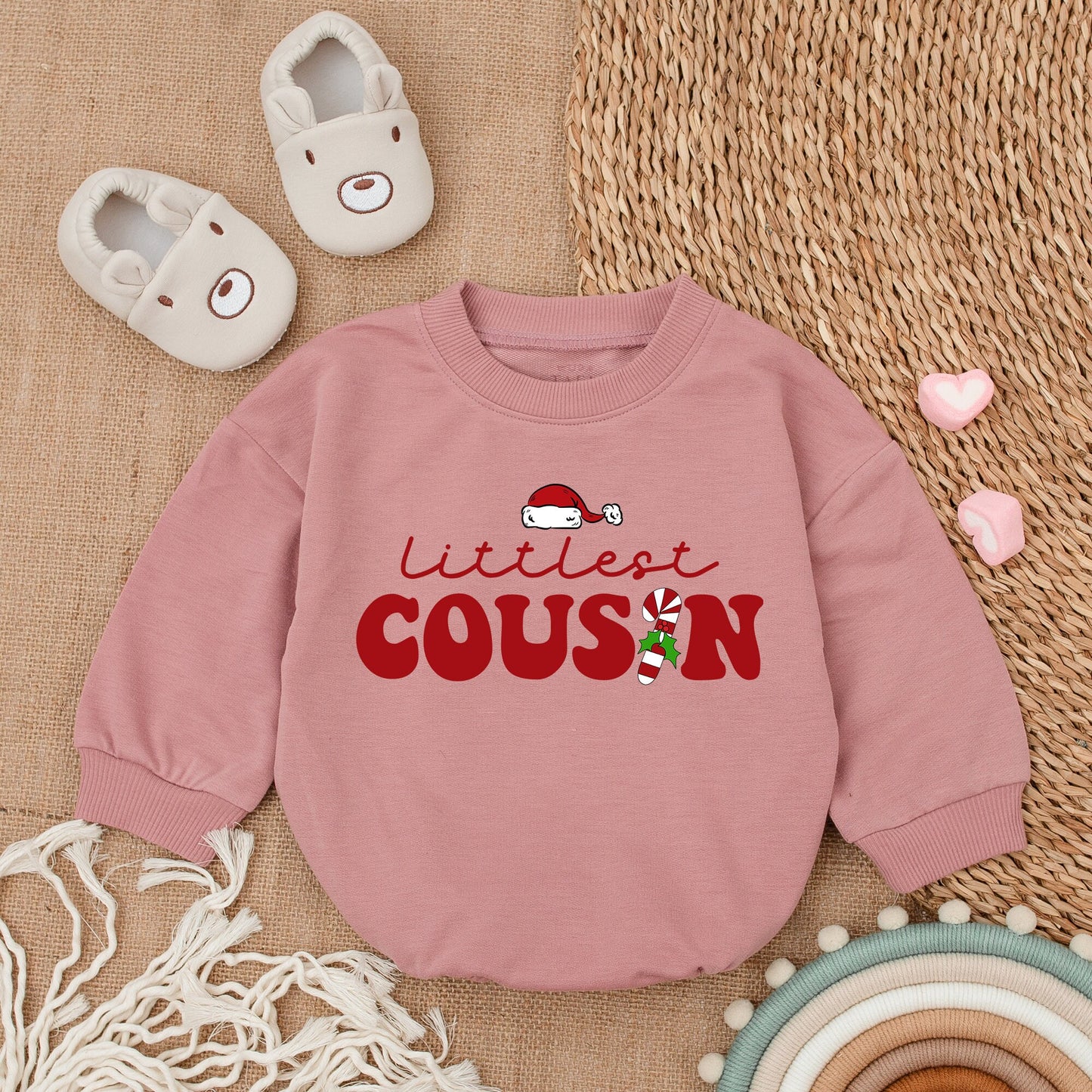 Cousin Matching Holiday Romper & Sweatshirt Set for Babies & Toddlers  