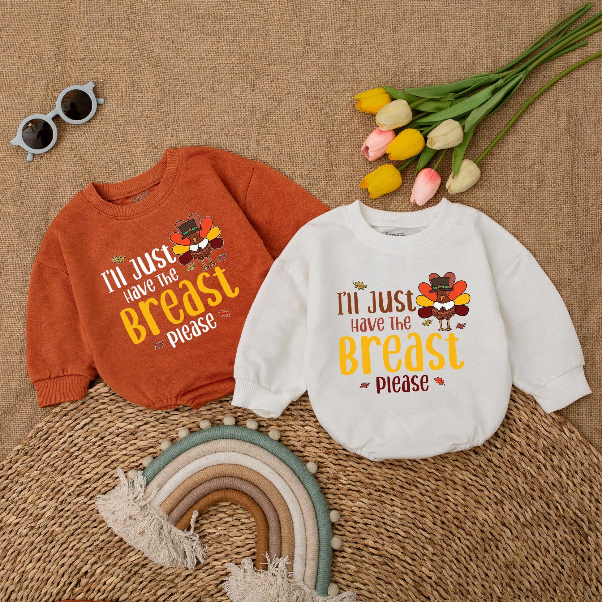 Turkey Day Baby Outfit - First Thanksgiving Romper Bodysuit