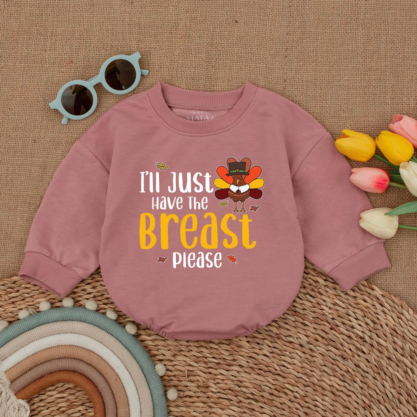 Turkey Day Baby Outfit - First Thanksgiving Romper Bodysuit