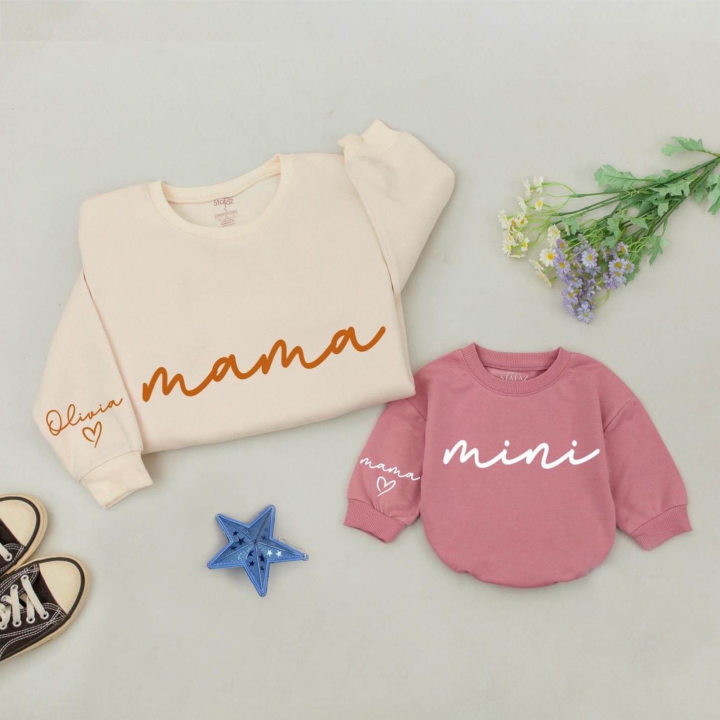 Mommy & Me Thanksgiving Sweatshirt, Fall Pumpkin Family Matching Set
