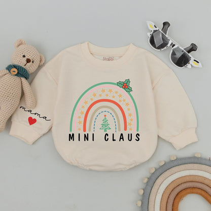 Mama & Mini Claus Christmas Sweatshirts - Matching Family Holiday Tops